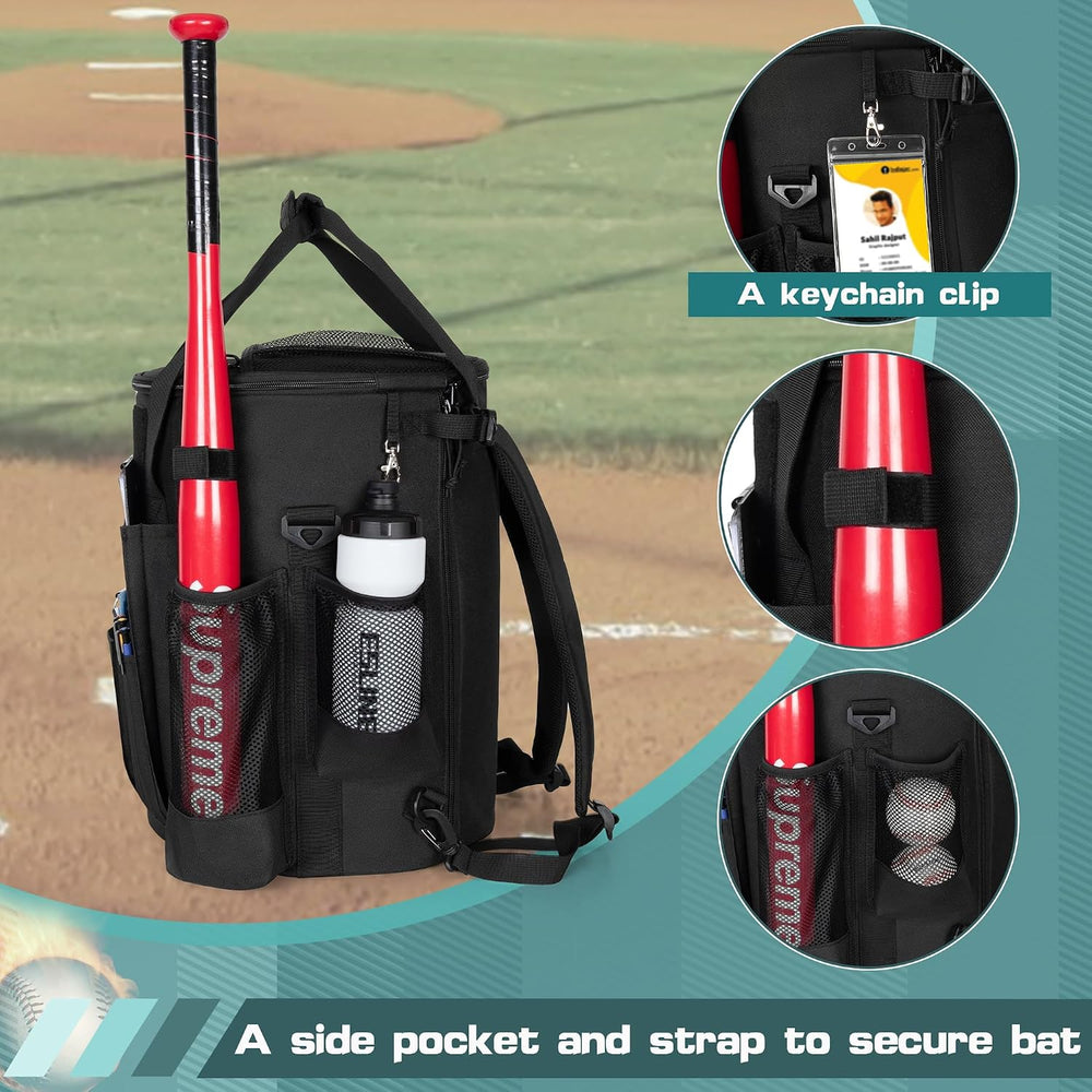 Baseball Coaches Bag, Baseball Bucket Bag