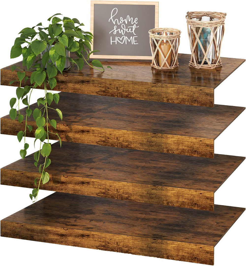 Wire Shelf Cover – Engineered Wood Wire Rack Covers for Shelves, Rustic Farmh...