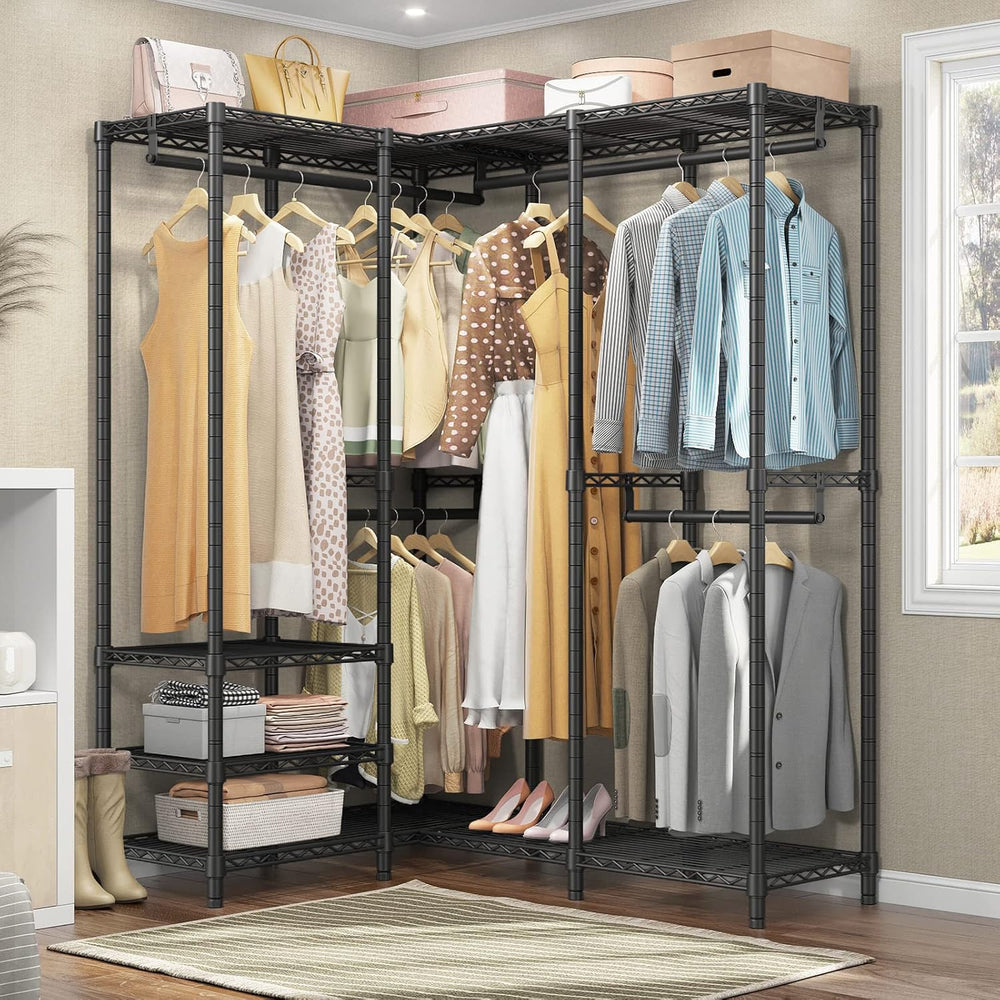 VIPEK L40 Corner Clothes Rack, Heavy Duty L-Shaped Freestanding Closet, Metal...