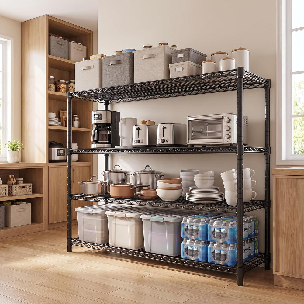 Garvee 2600LBS 4-Tier Storage Shelves Heavy Duty, Adjustable Metal Shelving