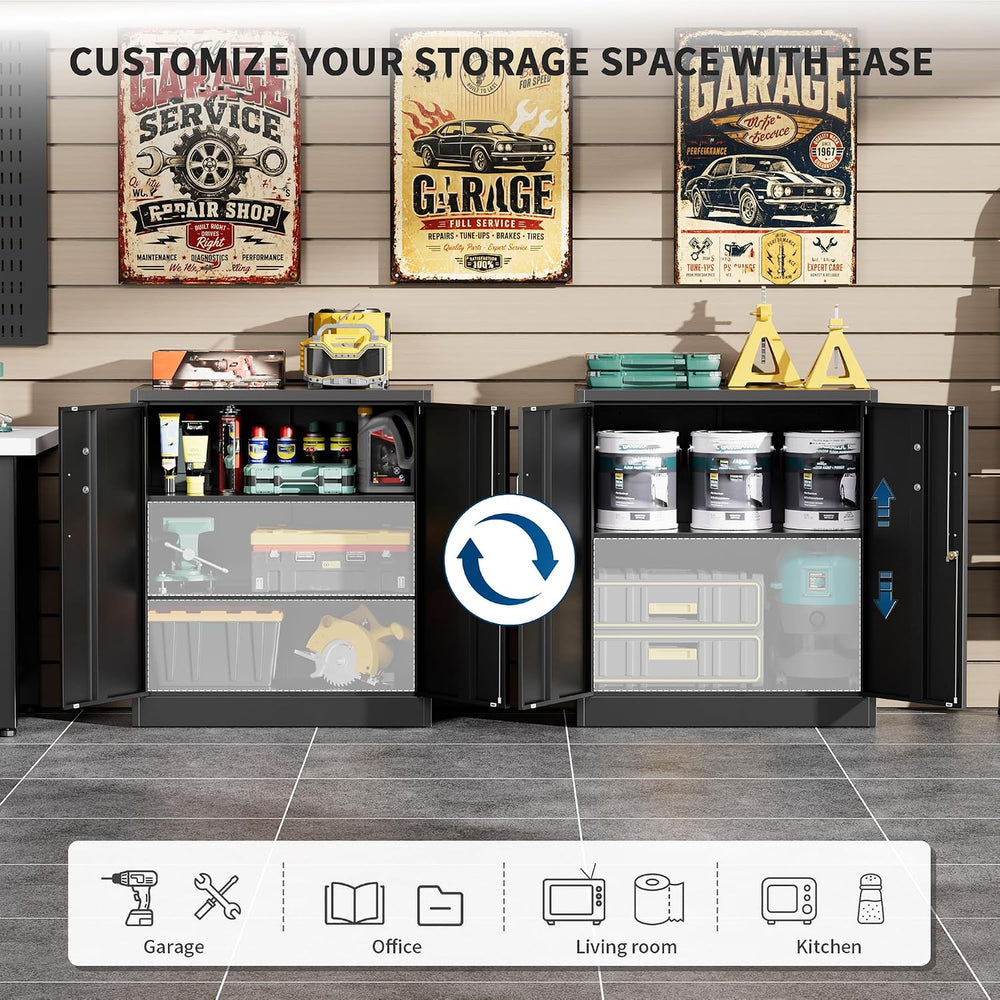 Garage Storage Cabinet, Durable Metal Storage Solution