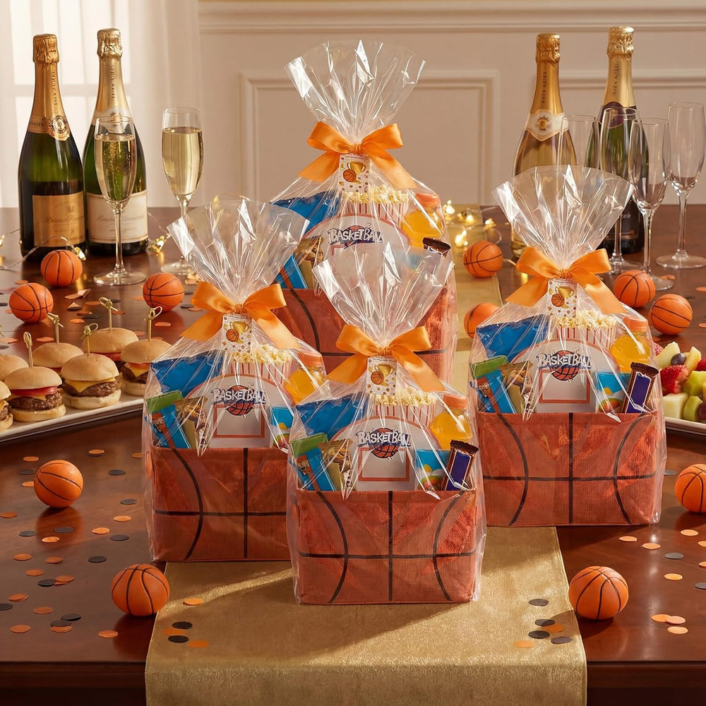 Novabright 12 Sets Basketball Basket Gift with Hoop Cards for Team Party