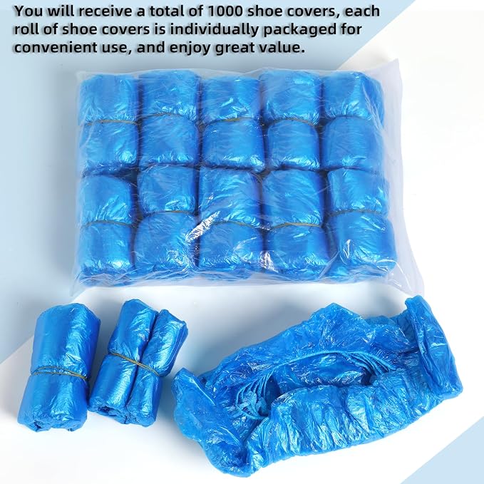 1000 Pcs Shoe Covers Disposable, Reliable Shoe Covers