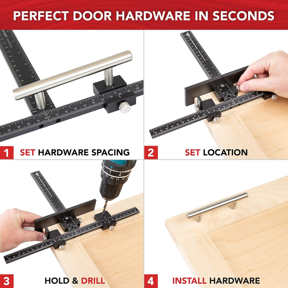 The Original Cabinet Hardware Jig - Made in USA - Most Accurate Tool for Knob...