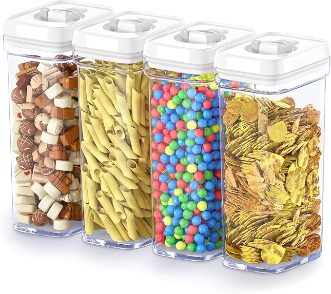 DWËLLZA KITCHEN Airtight Food Storage Containers – 4 Piece set Air Tight Pantry