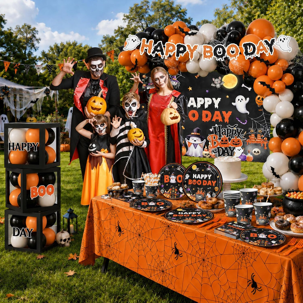 Halloween Birthday Party Decorations, Happy Boo Day Decorations Kit