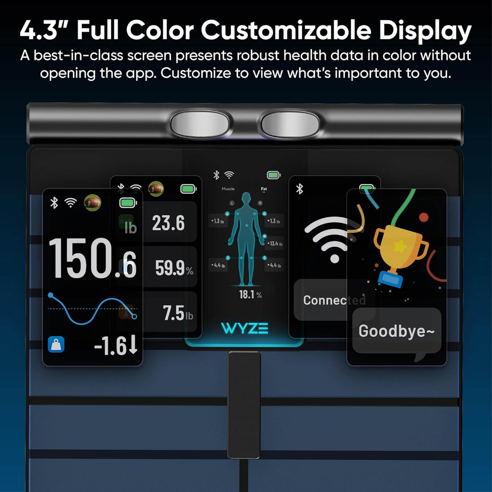 WYZE Scale Ultra BodyScan 8-Electrode Smart Scale, Wi-Fi Auto-Sync
