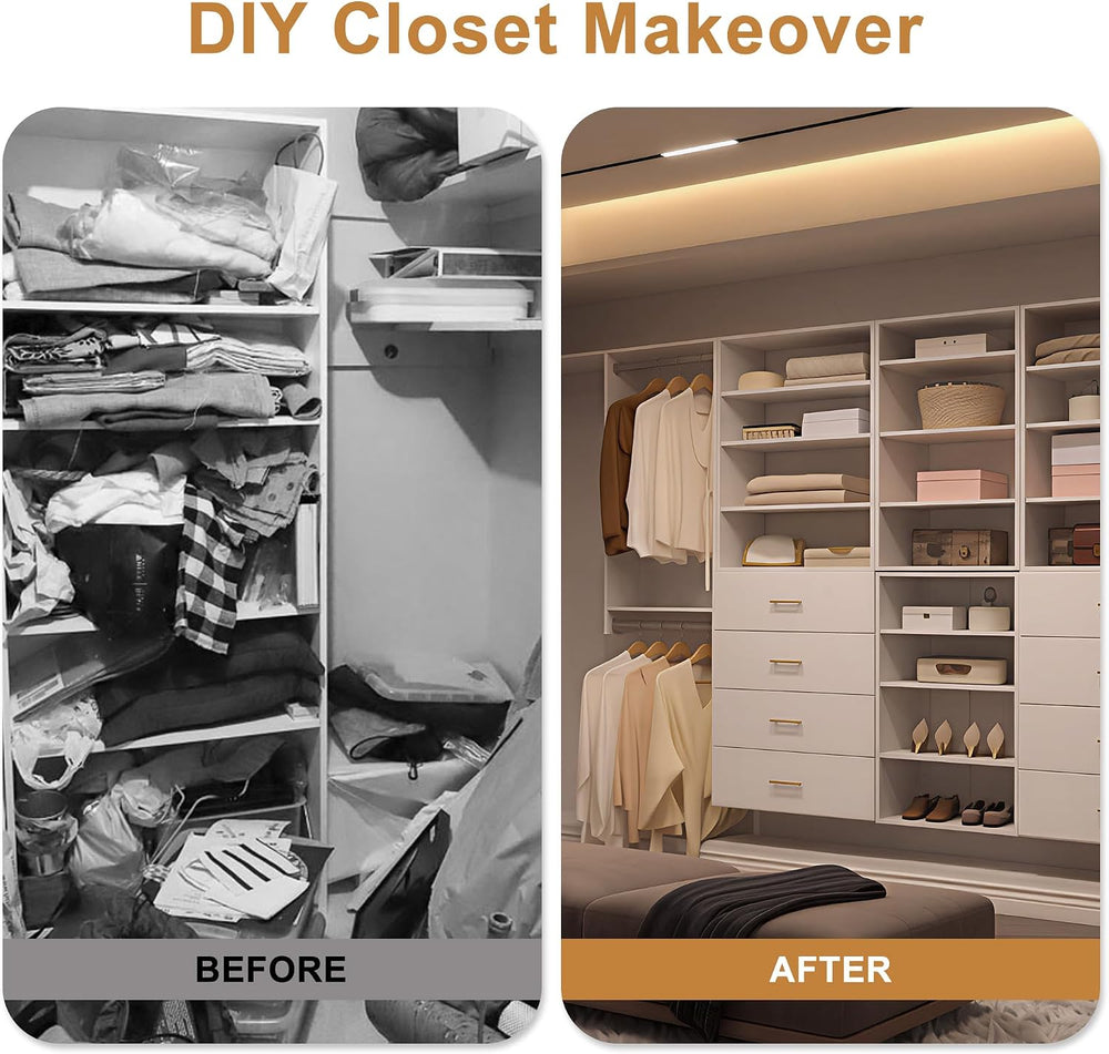 22.5" Double Hanging Closet Module, White MDF Closet Organizer System wi...