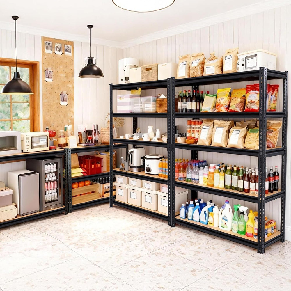 72" H Garage Storage Shelves,Storage Shelves Heavy Duty,2400LBS Heavy Du...