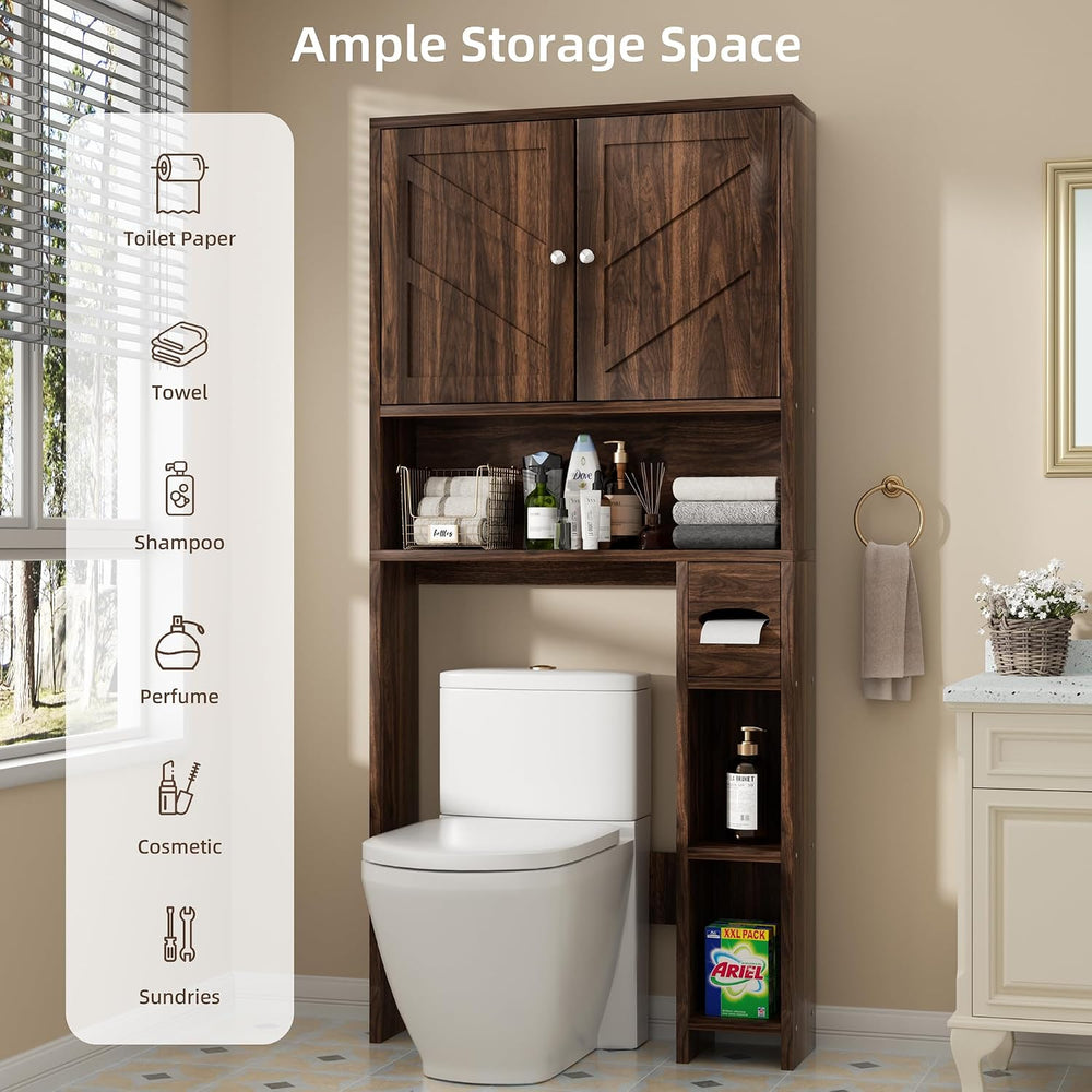 Shintenchi Over the Toilet Storage Cabinet, Bathroom Shelf Organizer