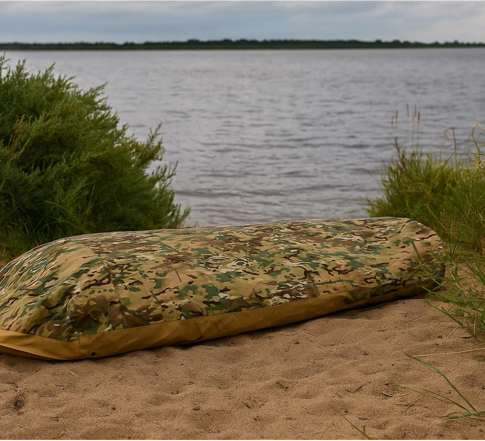 AKMAX Military Bivy Cover Sack Waterproof Sleeping Bag Shell Shelter Coyote