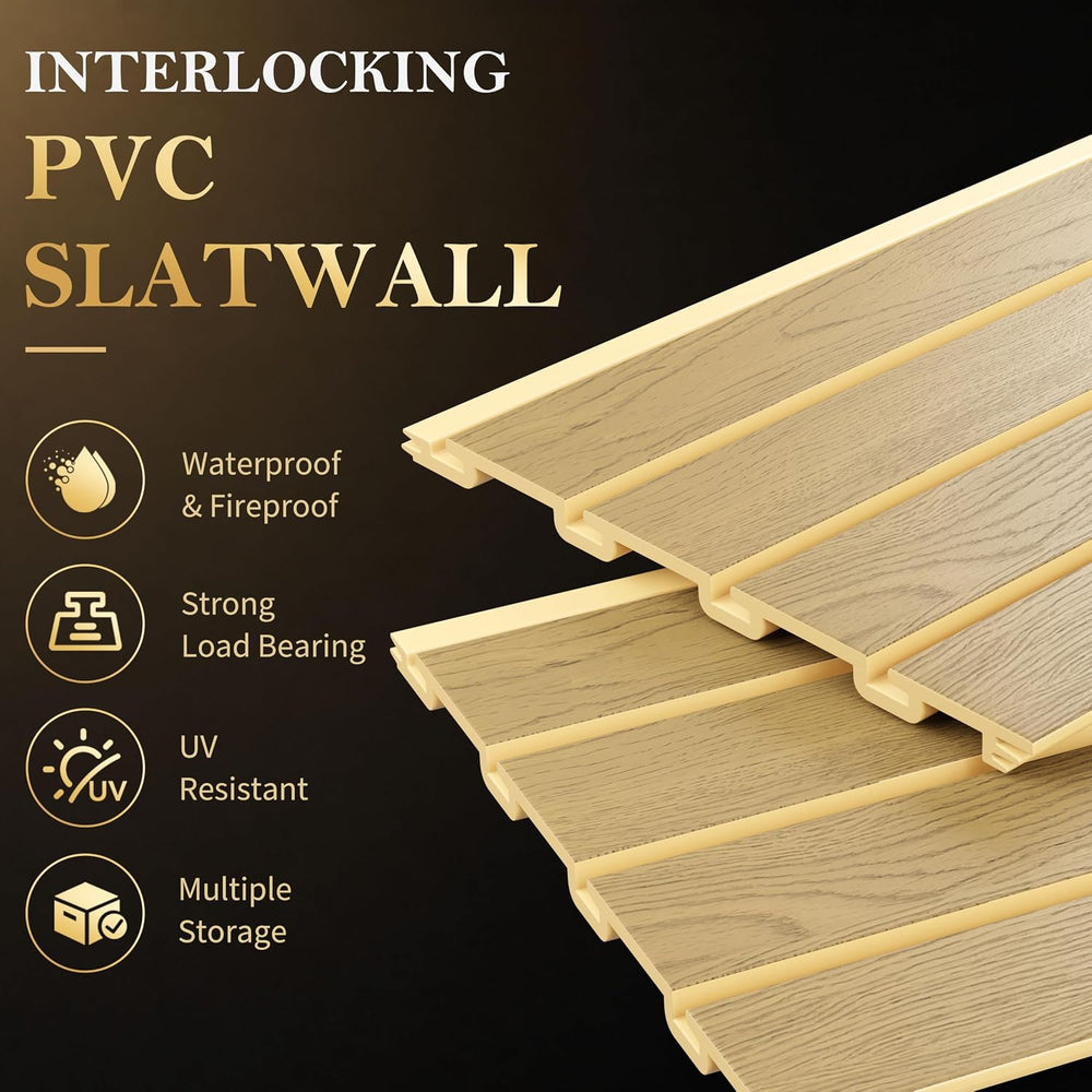 Slatwall 4x8 FT, Slat Wall Paneling Garage Organizer Storage System