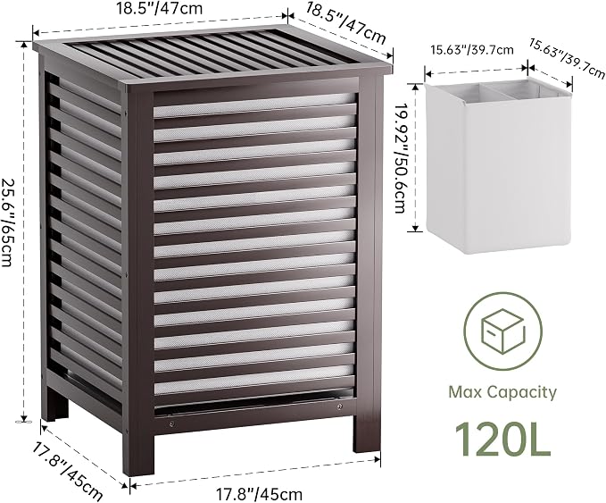 SMIBUY Double Laundry Hamper