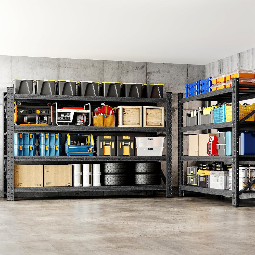 BYNSOE Heavy Duty Storage Shelving Unit 71''W, 4 Tier Adjustable Gara...