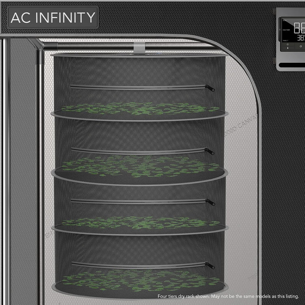 AC Infinity Herb Drying Rack 8-Layer, Collapsible Mesh Hanging Dryer Net
