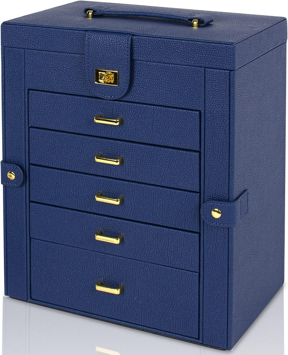 AKOZLIN 6-Tier Jewelry Box Organizer 5 Drawers Jewelry Storage Case