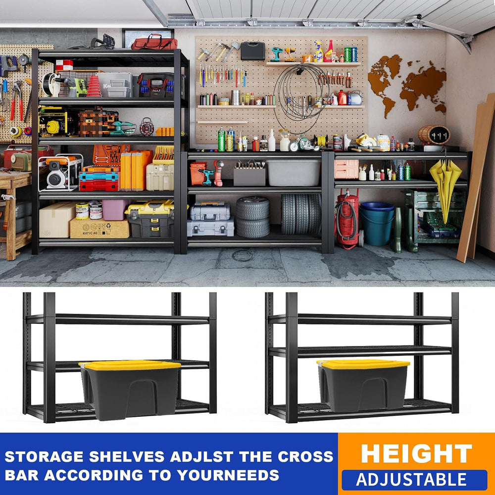 Garage Shelving Storage Shelves, 72''x35.5''x16'' Hea...