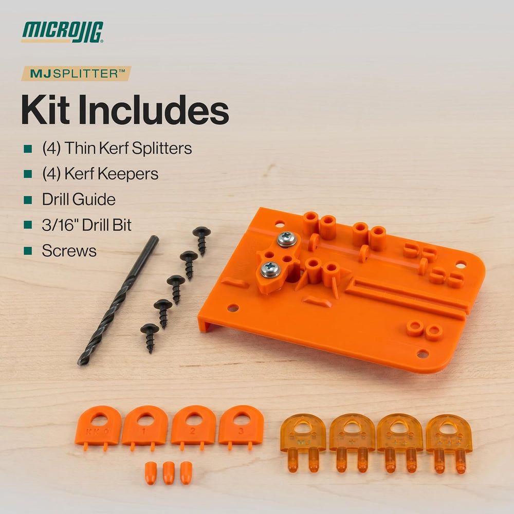 MICROJIG MJ SPLITTER Steel Pro, Table Saw Splitter Safety System for Thin Ker...
