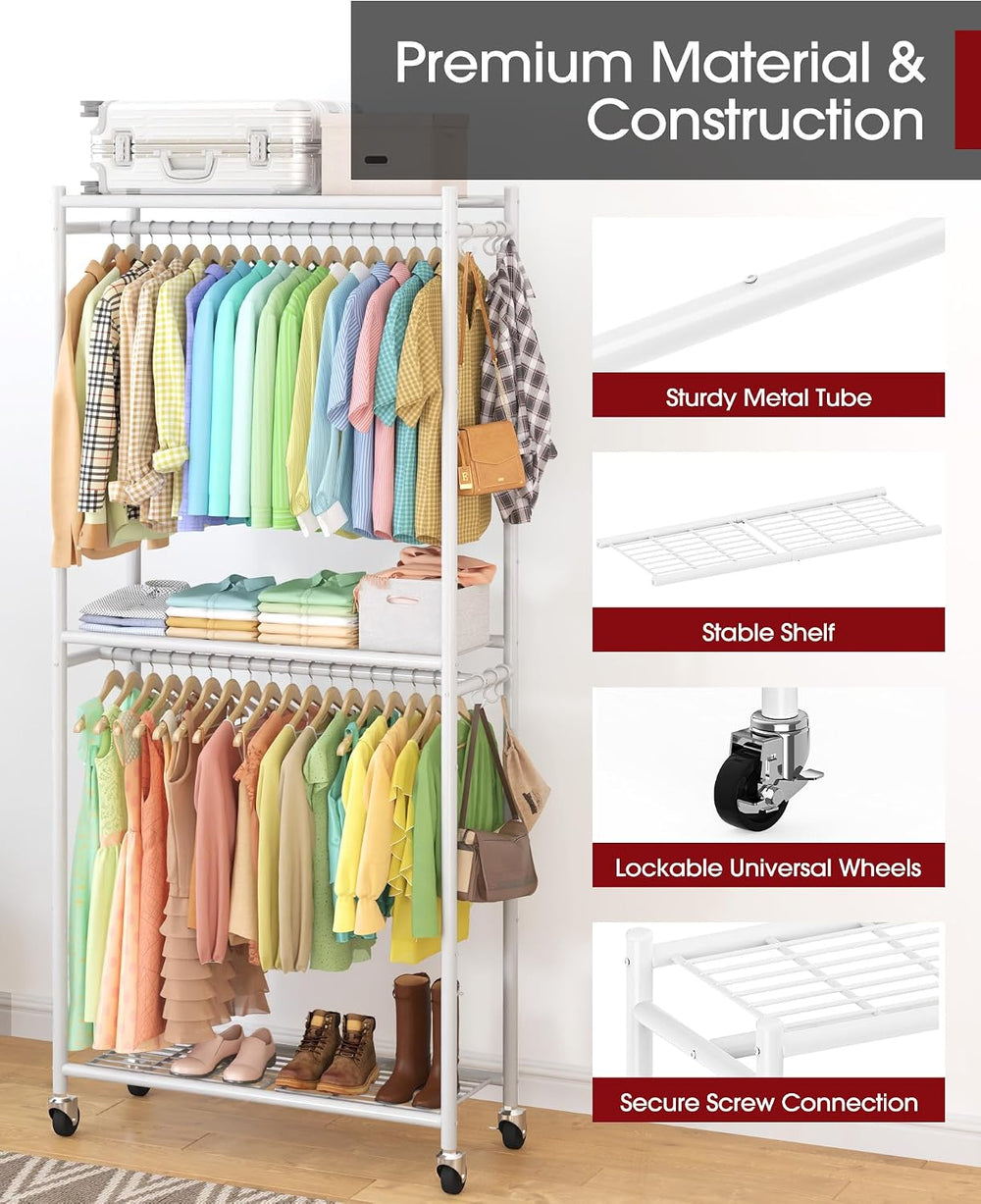 Sakugi Clothes Rack - 33.0" x 12.2" x 79.5" Clothing Rack with...