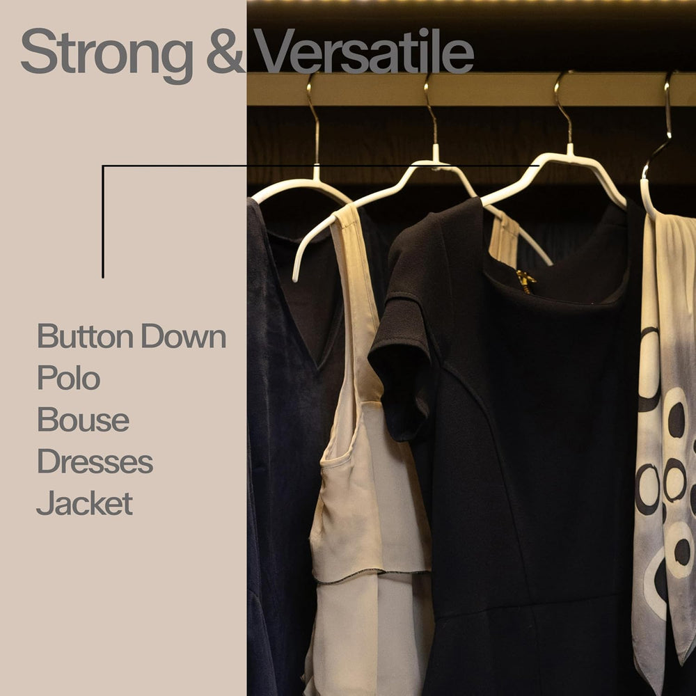 Mawa by Reston Lloyd Non Slip Space Saving Wide Width Clothing Hanger, Style ...