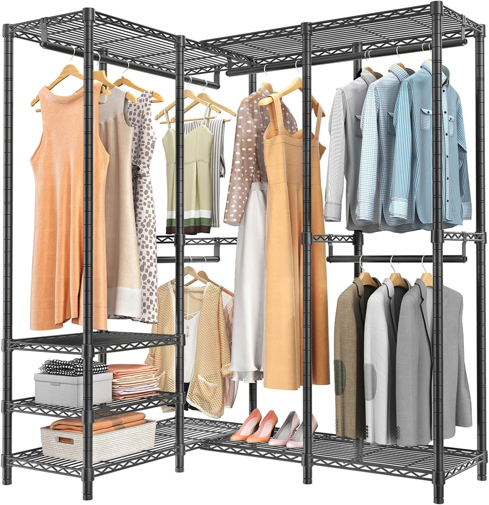 VIPEK L40 Corner Clothes Rack, Heavy Duty L-Shaped Freestanding Closet, Metal...