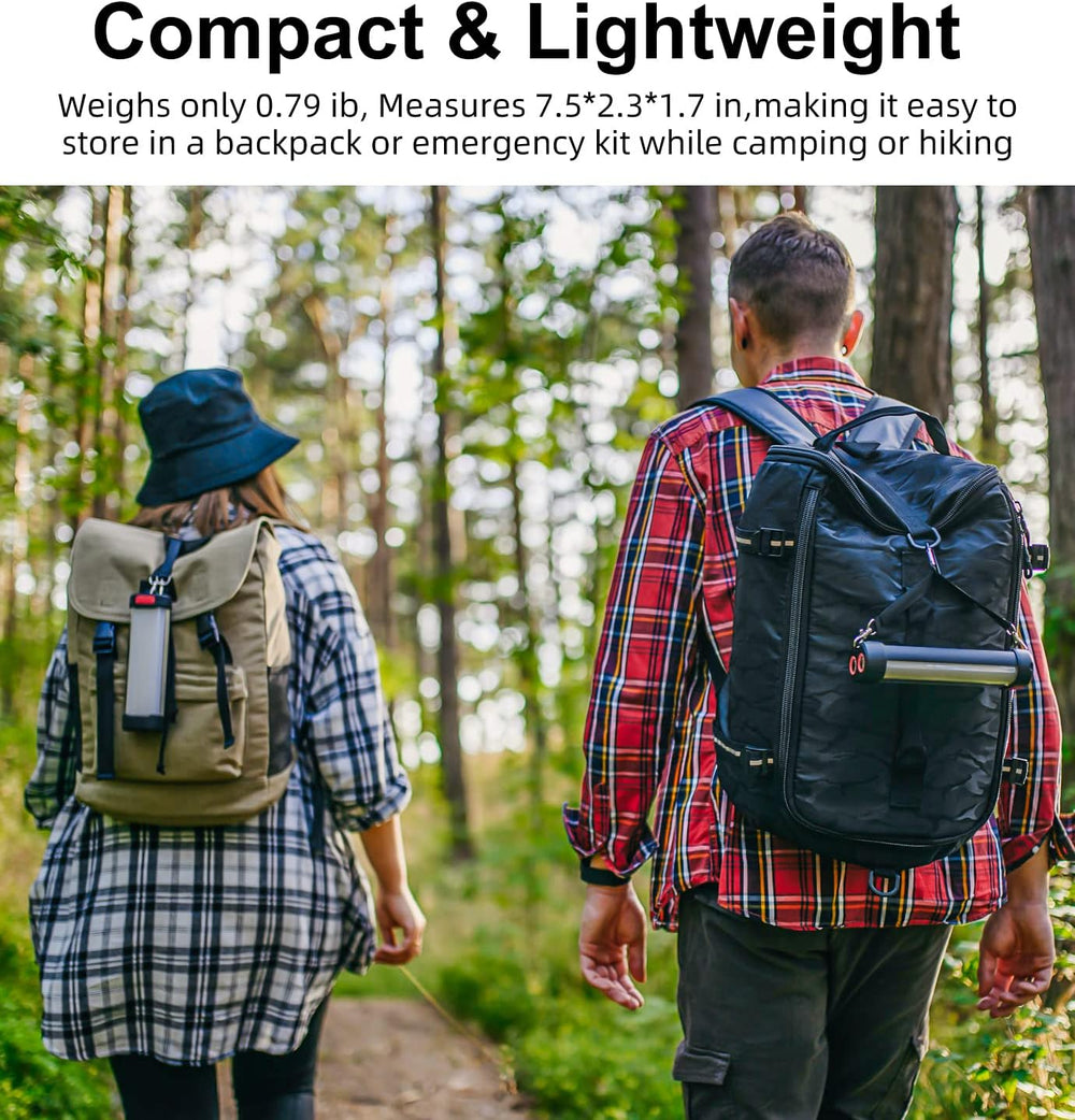 Solar Rechargeable Camping Lantern, Rechargeable Flashlights with 6000mAh Bat...