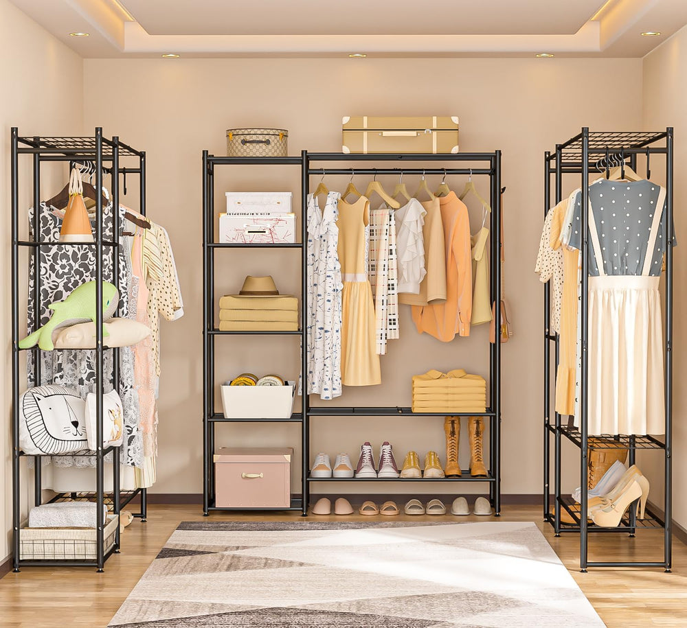 Closet Wardrobe, Closet Organizers and Storage System, Metal Clothes Rack
