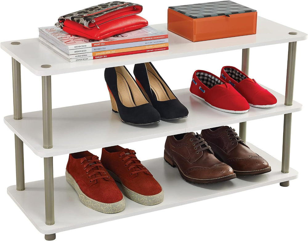ClosetMaid 3-Tier Shelf Organizer Unit for Shoes, Accessories, Hats, Purses, ...