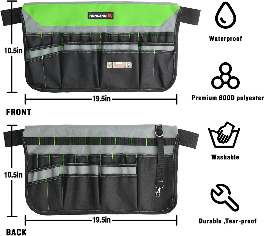 IRONLAND Bucket Tool Organizer Fit 3.5-5 Gallon Bucket, 51 Pockets, Bucket To...