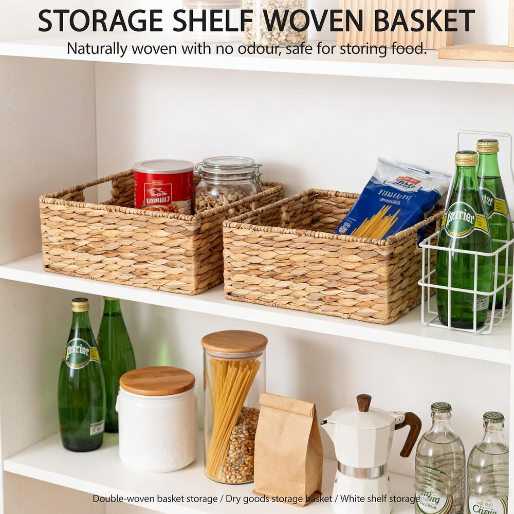 Kingwillow Square Hand Woven Storage Basket