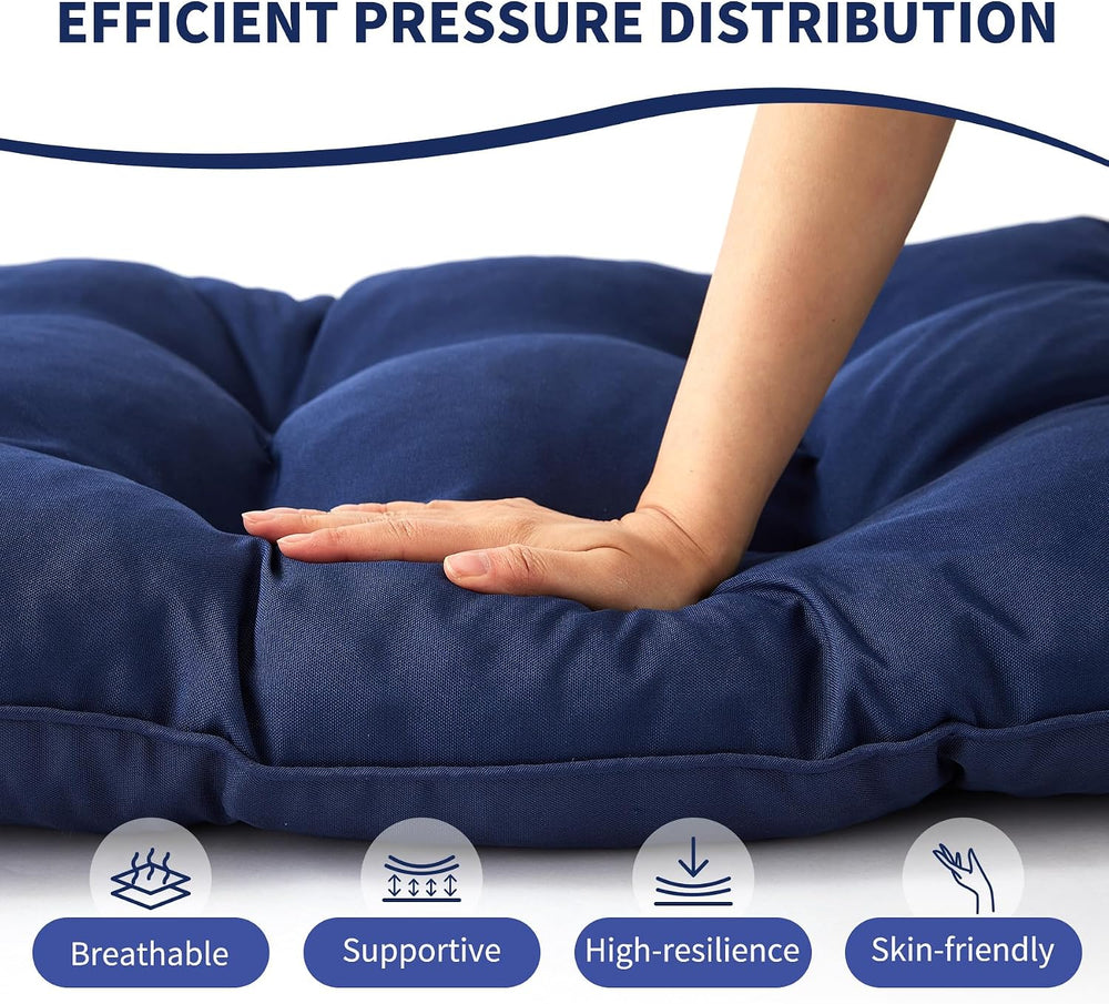 Outdoor Bench Cushion, 48x18x5 Inch, Navy Blue