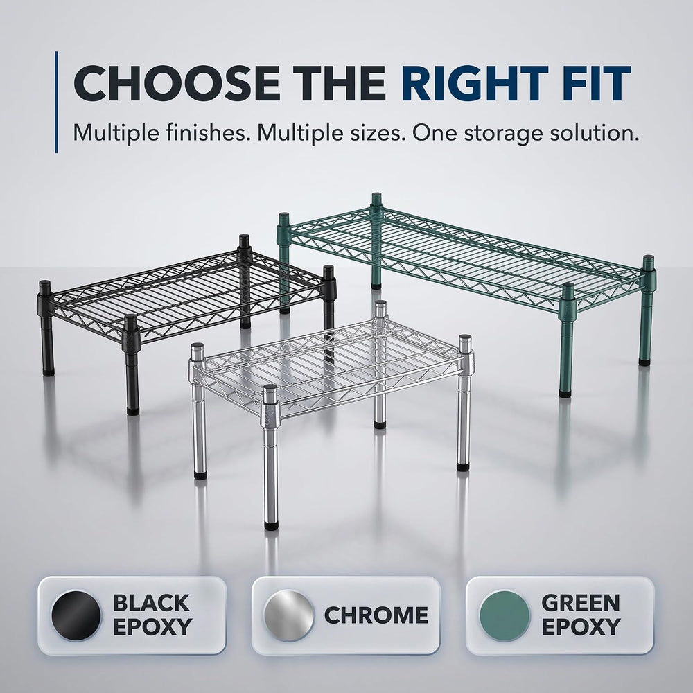 Green Epoxy Wire Storage Shelf, Dunnage Rack, Commercial 1 Tier Small Shelf, ...