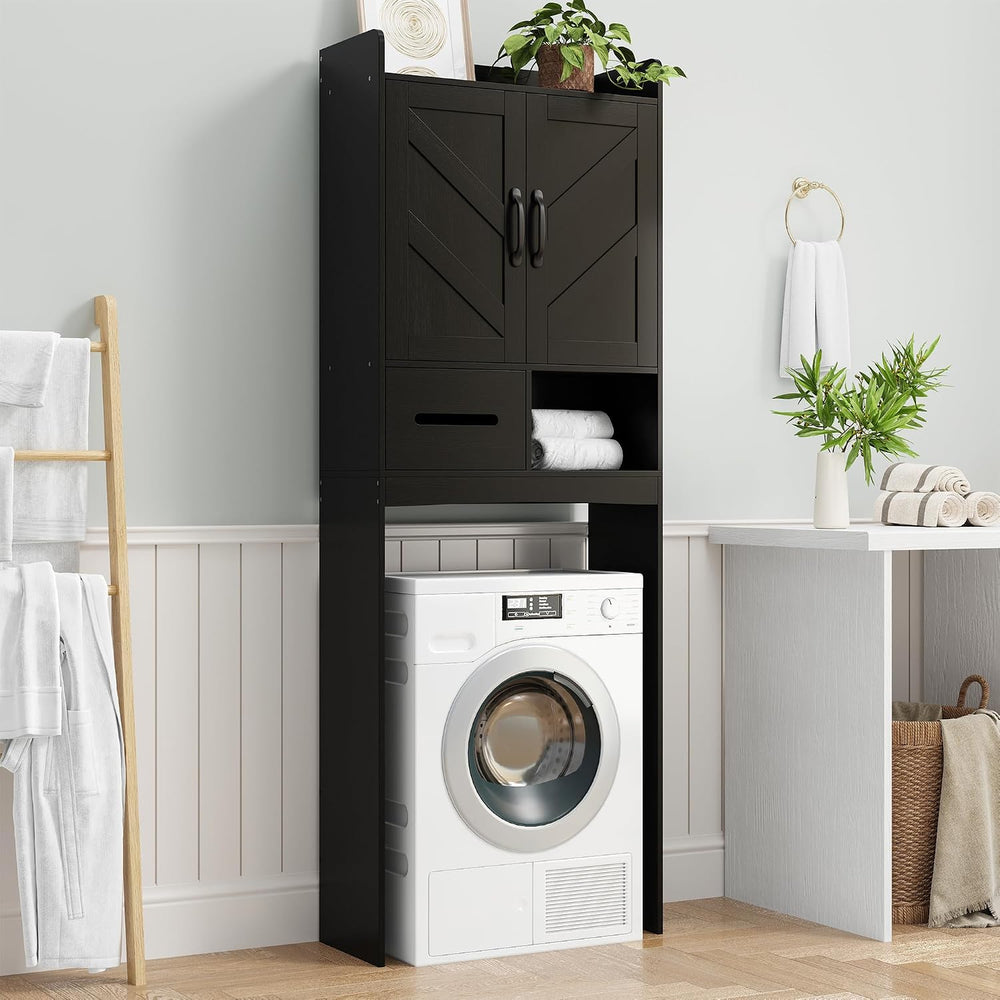 23.6''W Over the Toilet Storage Cabinet, Doors, Adjustable Shelve