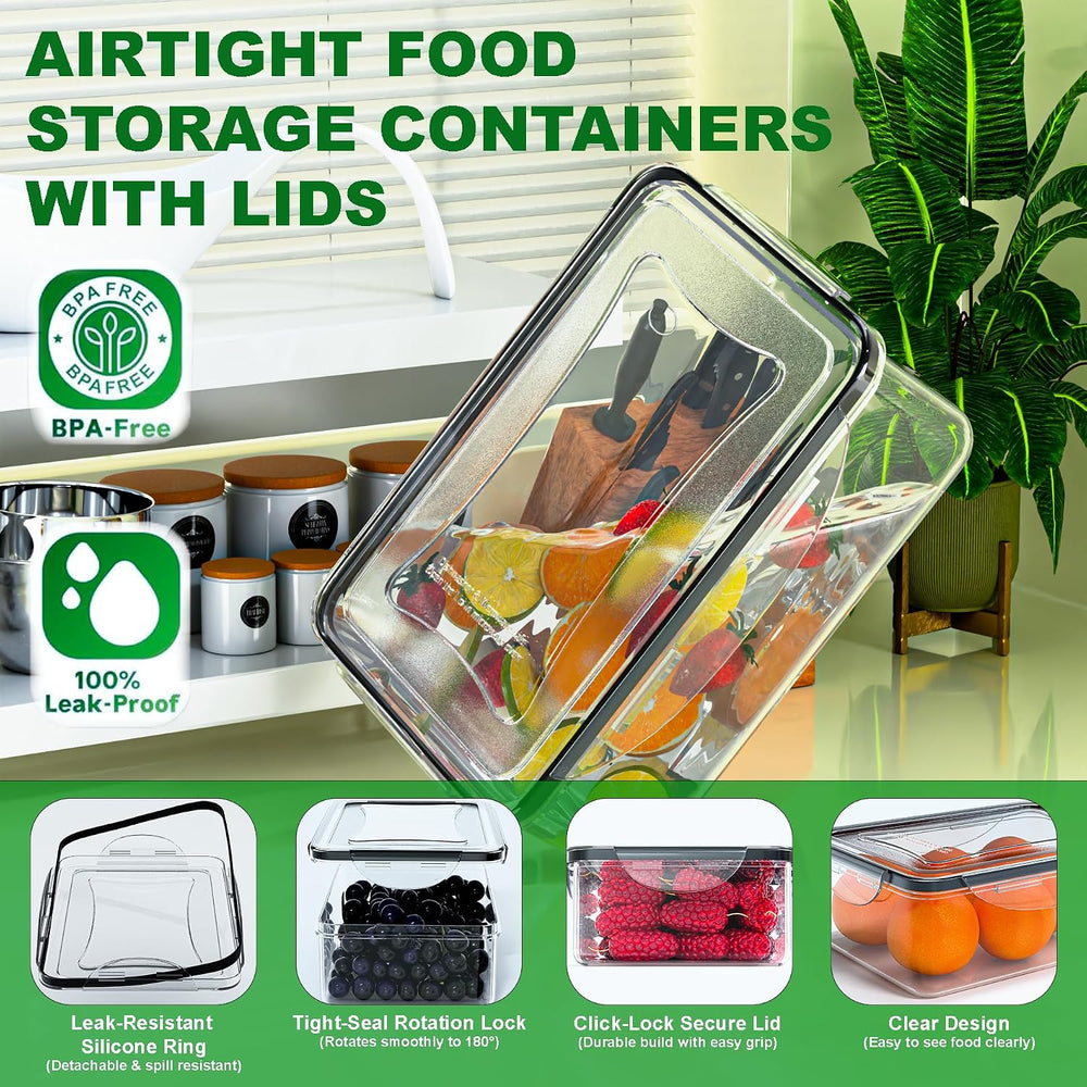 54 Pcs Food Storage Containers with Lids Airtight, (27 Containers &27 Lid...