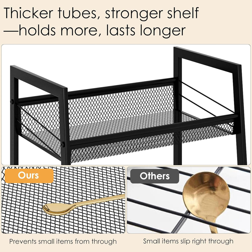 4 Tier Bathroom Shelf, Bathroom Organizer and Storage for Small Space, Free-S...