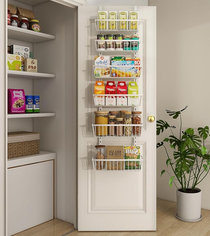 12 Inch Wide Narrow Over The Door Pantry Organizer, Pantry Organization and