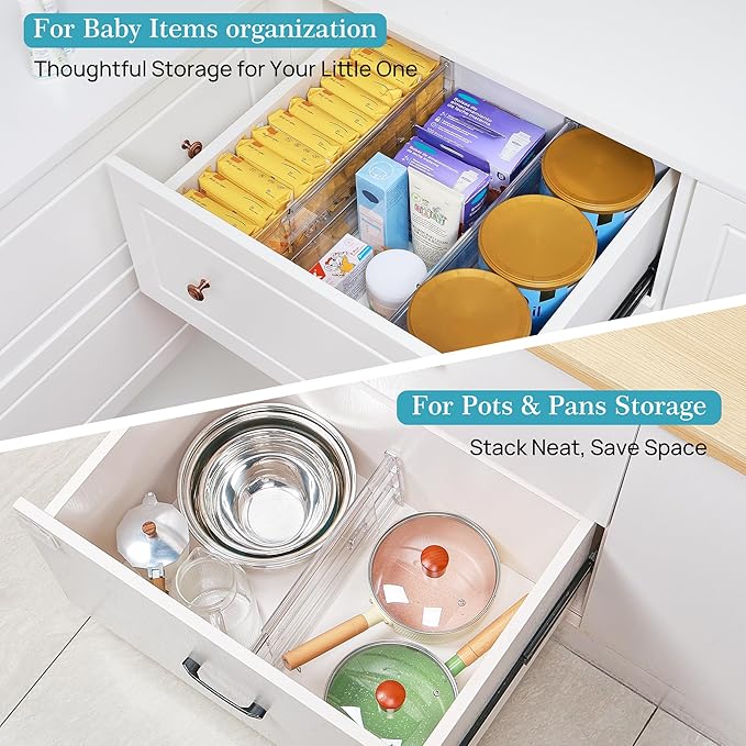 Vtopmart 10 Pack 6" Tall Upgrade Drawer Dividers