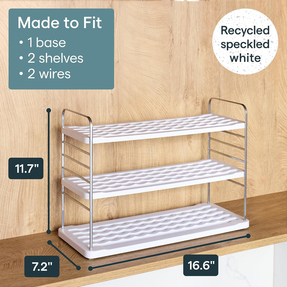 YouCopia UpSpace 12 Water Bottle Organizer, Adjustable Tumbler Cabinet Rack