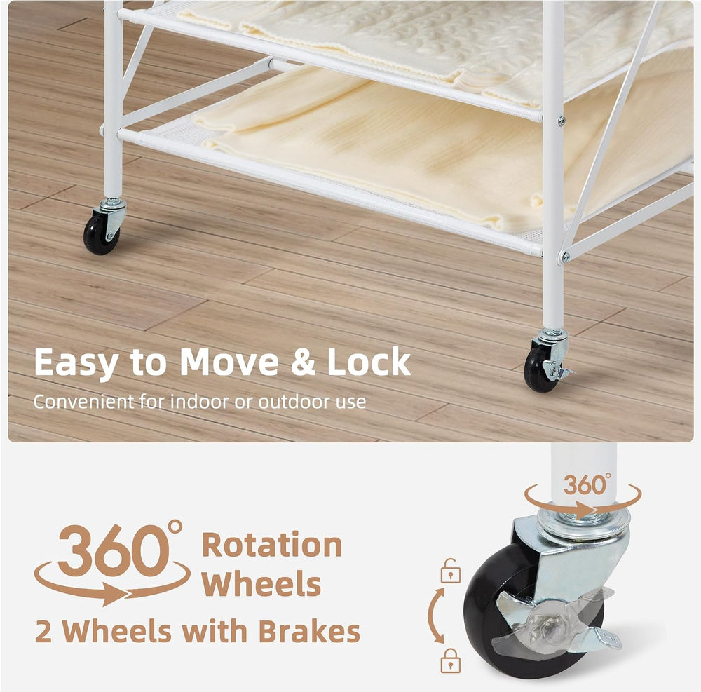 STORAGE MANIAC Sweater Drying Rack, Mesh Clothes Drying Rack, Stackable Laund...