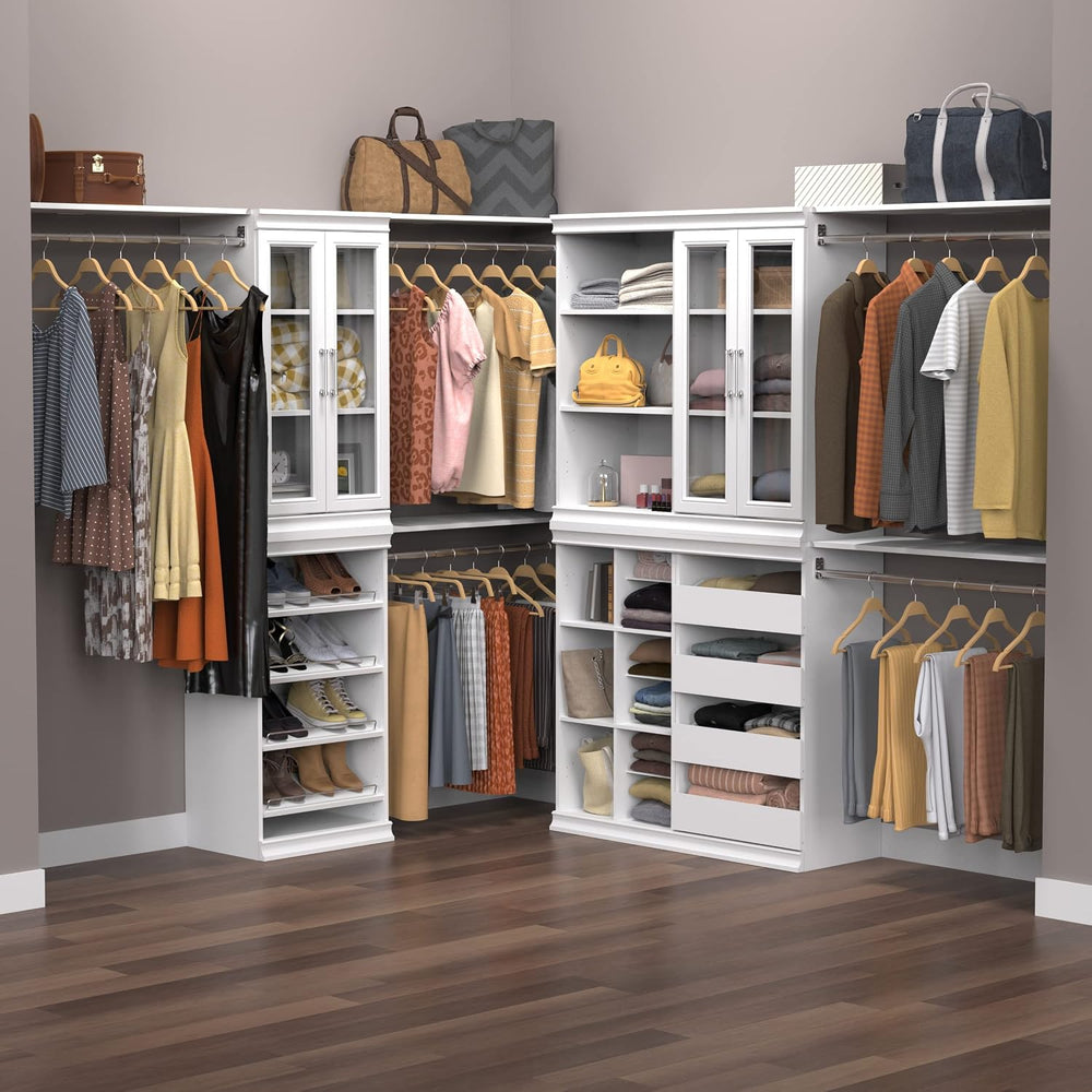 ClosetMaid Modular Storage Unit with 4 Drawers, Wood Closet Organizer, Stacki...