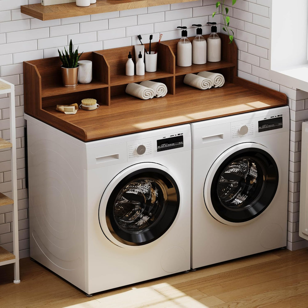 ChooChoo Washer Dryer Countertop, Adjustable Shelf, 2-Tier