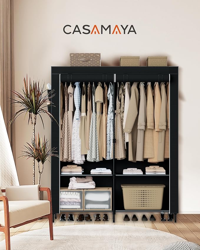 Portable Closet, 54.3 Inch Large Capacity Wardrobe Closet