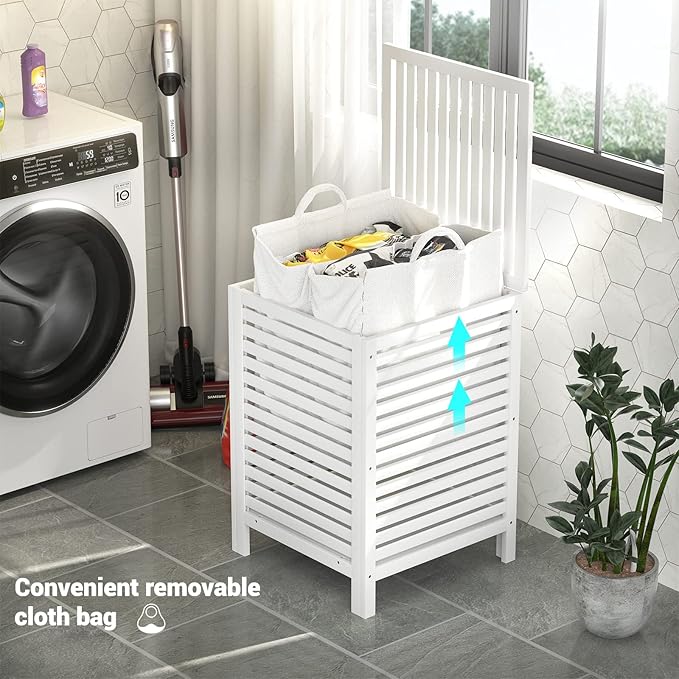 Homykic Bamboo Laundry Hamper