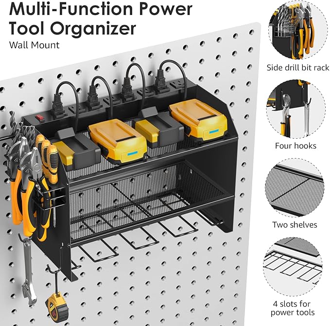 CCCEI Modular Power Tool Organizer Wall Mount