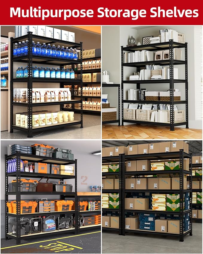 PrimeZone 36" x 16" x 72" Heavy Duty Storage Shelves