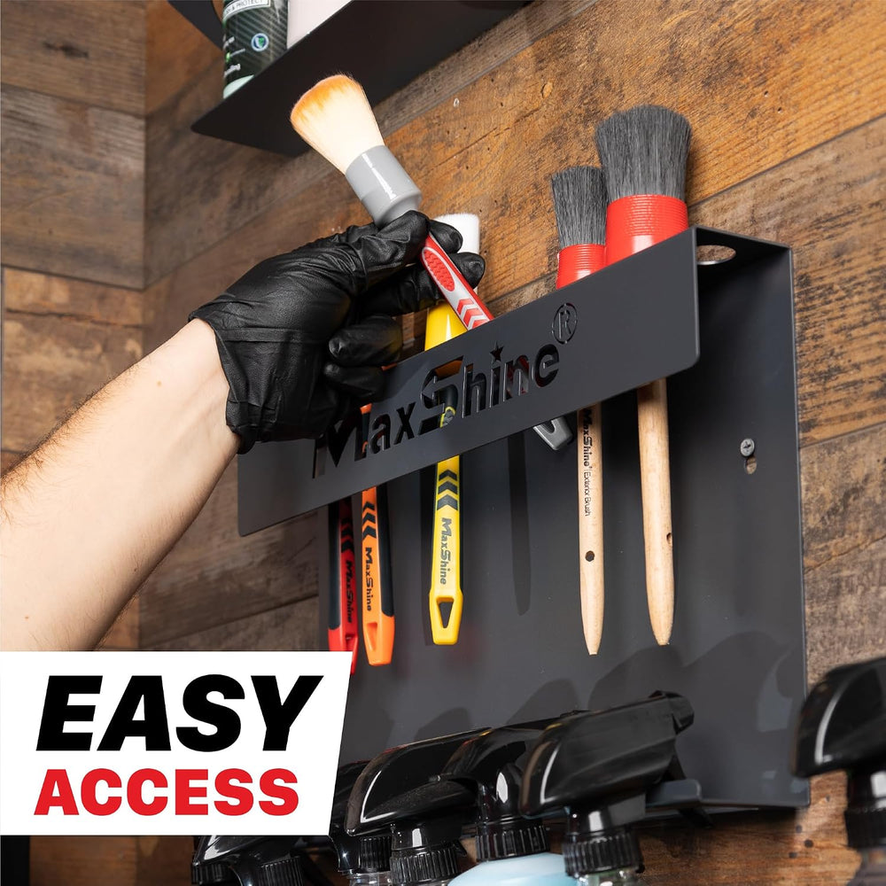 Maxshine Universal Brush & Trigger Bottle Holder – Wall-Mount Organizer H...