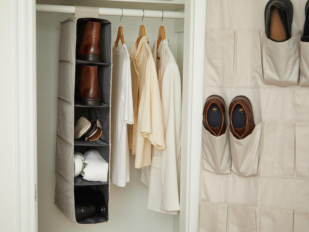 Covermates Hanging Shoe Organizer for Closet, 7" W x 13.5" D x 34&q...