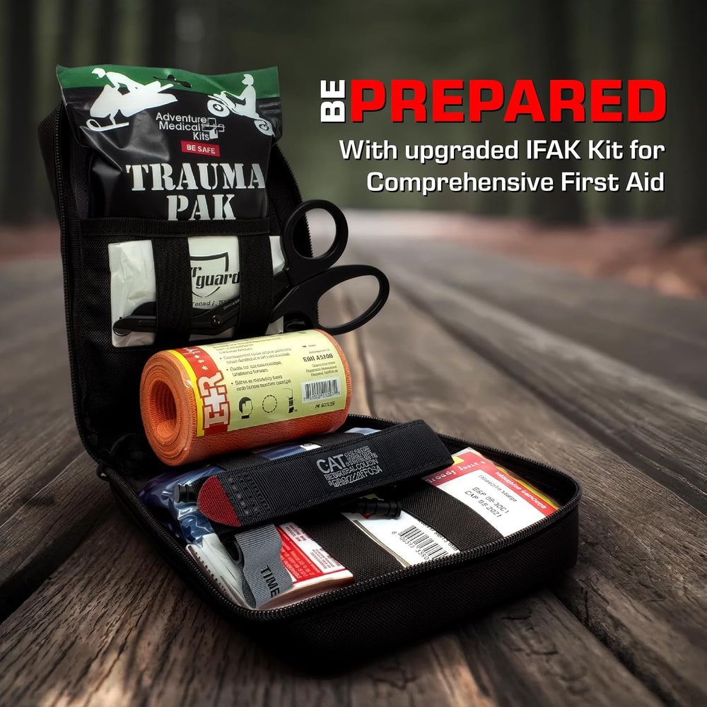 Premium IFAK Trauma First Aid Kit - Military Combat Tactical Molle with C-A-T...