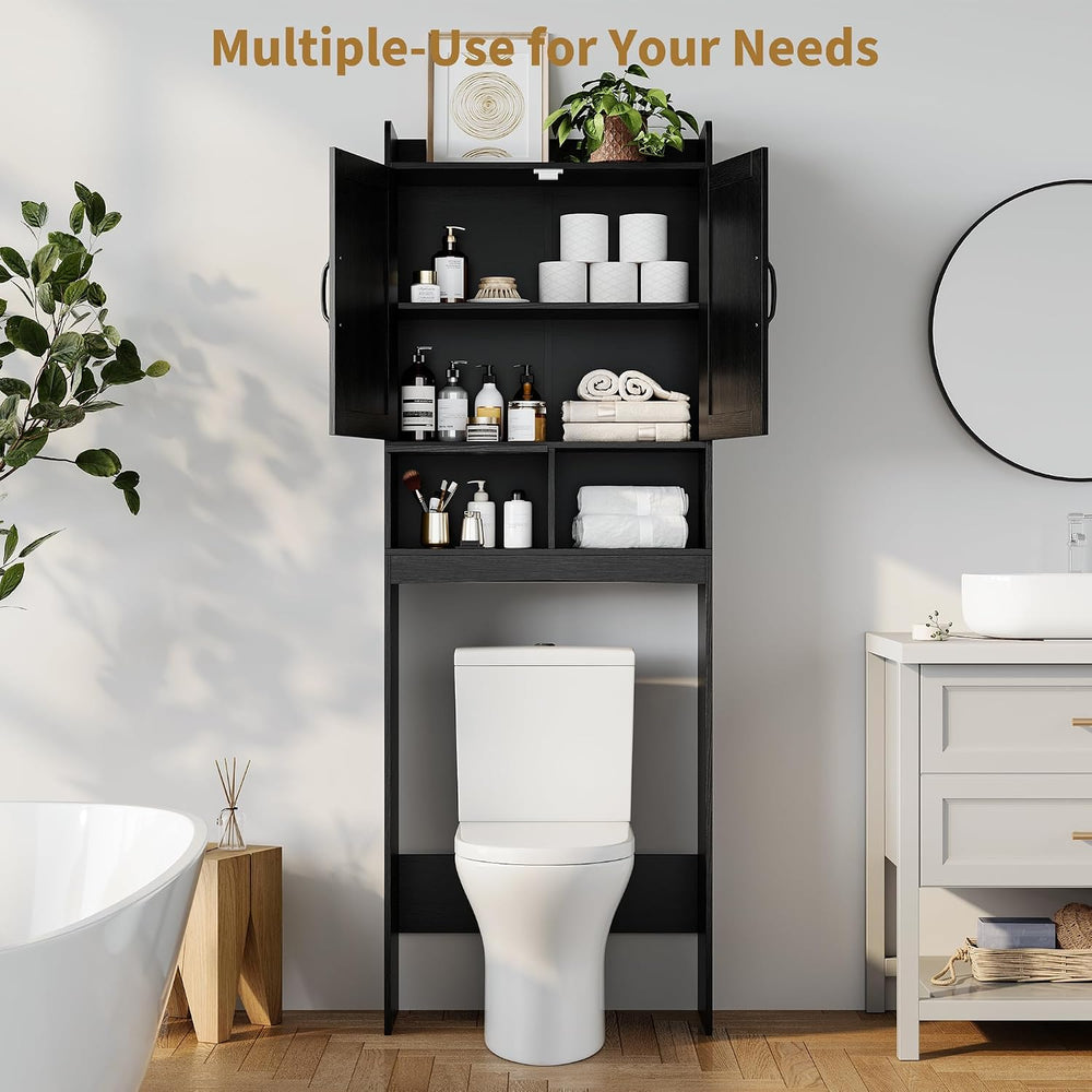 23.6''W Over the Toilet Storage Cabinet, Doors, Adjustable Shelve