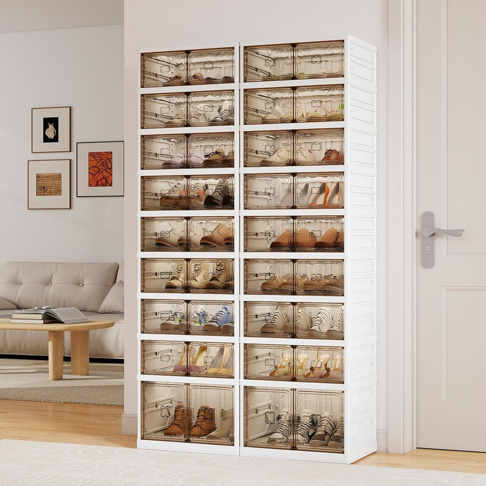 9-Tier Foldable Shoe Rack Organizer, 36 Pairs Shoe Cabinet